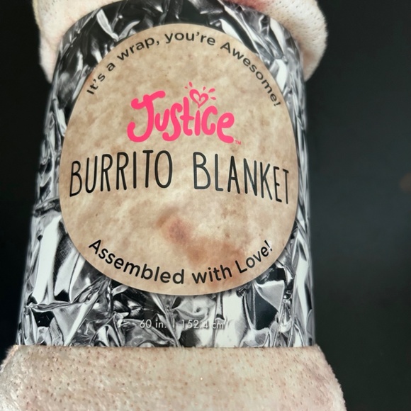 Justice Burrito Blanket. NWT - Picture 2 of 4